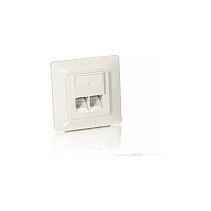 EQUIP 125722 Placa de pared 2xRJ45 Cat5e Blanco