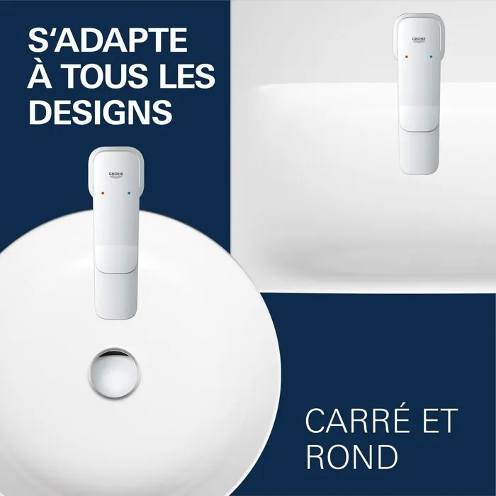 GROHE DICE Grifo Mezclador para Lavabo con Sistema Clic-Clac Cromado GRO4067393009979