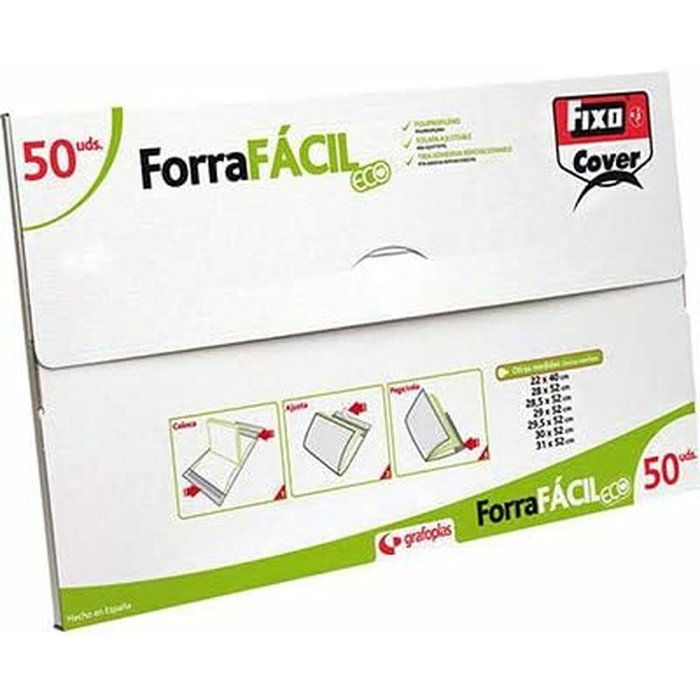 Fixo ForraFácil ECO Protector de Libros Ajustable 295x520mm Caja de 50 Ud.</div> Fixo ForraFácil ECO Protector de Libros Ajustable 295x520mm Caja de 50 Ud.</div>