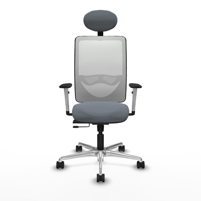 PIQUERAS Y CRESPO Silla de oficina Zulema Gris y Blanca PIQUERAS Y CRESPO Silla de oficina Zulema Gris y Blanca