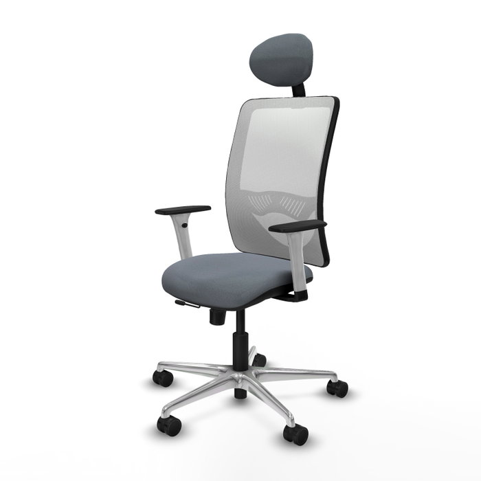 PIQUERAS Y CRESPO Silla de oficina Zulema Gris y Blanca PIQUERAS Y CRESPO Silla de oficina Zulema Gris y Blanca