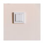 Shelly Interruptor de pared Plug & Play Bluetooth, 4 botones, 30m de alcance, Marfil