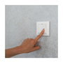 Shelly Interruptor de pared Plug & Play Bluetooth, 4 botones, 30m de alcance, Marfil