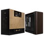 ASUS ProArt PA602 Torre Media Edición Madera Nogal Panel de Vidrio Templado Negro Moderno - Gaming, ATX, micro ATX, EATX, Mini-ITX, PWM, 4 Bahías 3.5", 8 HDD