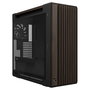ASUS ProArt PA602 Torre Media Edición Madera Nogal Panel de Vidrio Templado Negro Moderno - Gaming, ATX, micro ATX, EATX, Mini-ITX, PWM, 4 Bahías 3.5", 8 HDD