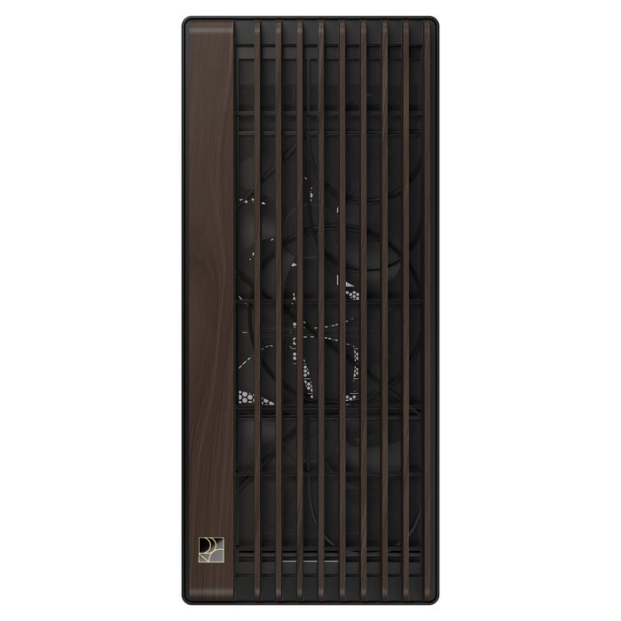 ASUS ProArt PA602 Torre Media Edición Madera Nogal Panel de Vidrio Templado Negro Moderno - Gaming, ATX, micro ATX, EATX, Mini-ITX, PWM, 4 Bahías 3.5", 8 HDD