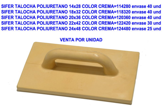 SIFER Talocha de Poliuretano 24x48 Color Crema SIFER Talocha de Poliuretano 24x48 Color Crema