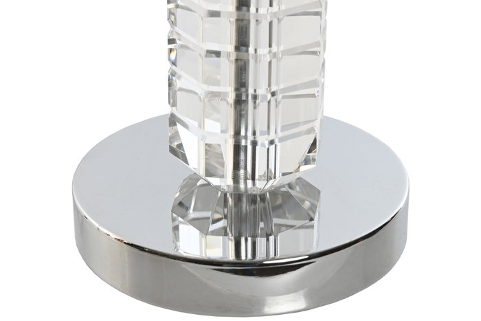 DKD Home Decor Lámpara de Sobremesa Cristal y Poliéster 25x25x42 DKD Home Decor Lámpara de Sobremesa Cristal y Poliéster 25x25x42