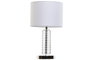 DKD Home Decor Lámpara de Sobremesa Cristal y Poliéster 25x25x42