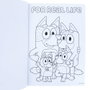 Thumbs Up Bluey Libro de colorear A4 & Set de Pegatinas