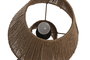 DKD Home Decor Lámpara Sobremesa Marrón Fibra Metal 28 x 46 x 28 cm
