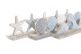 DKD Home Decor Decoración MDF y Resina 53x6x8,5 Surtido de 3