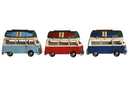 DKD Home Decor Vehículo de Decoración Metal Surtido de 3 Unidades