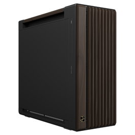 ASUS ProArt PA602 Midi Torre PC Caja Ordenador Modern Black Metal y Madera Nogal, Negro, Compatible ATX/EATX/microATX/Mini-ITX, 8 Ranuras, 4 Bahías 3.5", Ventiladores Incluidos