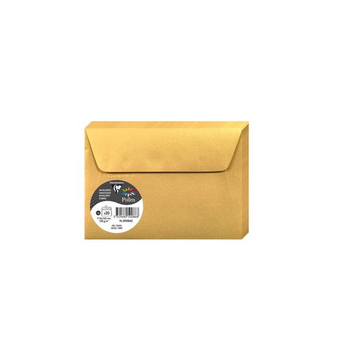 Sobre Clairefontaine Pollen 114X162 120G Oro Paquete De 20 Sobre Clairefontaine Pollen 114X162 120G Oro Paquete De 20