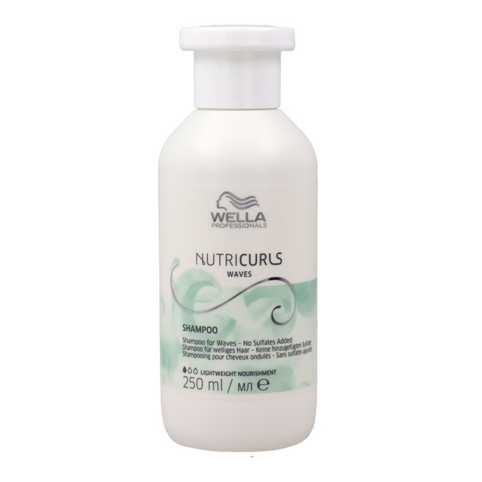 Wella Professionals Nutricurls Champú Cabello con Rizos y Ondas 250 ml Wella Professionals Nutricurls Champú Cabello con Rizos y Ondas 250 ml