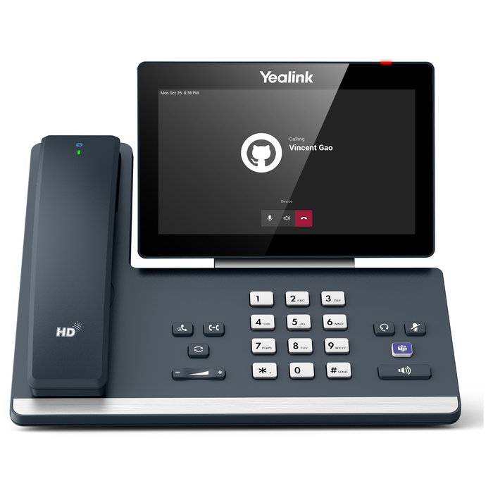 Yealink MP58-WH-Teams E2 Teléfono IP para Microsoft Teams con Pantalla LCD Táctil de 7 Pulgadas Gris