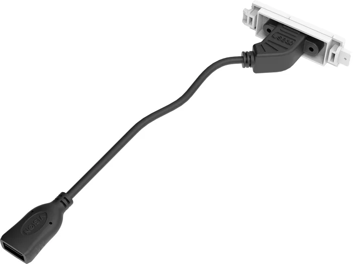 Vision TC3 USBB Toma de Corriente con Puerto USB 3.2 Gen 1 (3.1 Gen 1), 1 Módulo, Blanco, ABS, ISO 9001