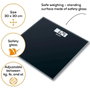 Beurer GS-10 Báscula Digital Ultra Plana Negra de Vidrio
