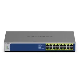 NETGEAR Switch No administrado Gigabit Ethernet (10/100/1000) PoE 16 Puertos Montaje en rack Azul