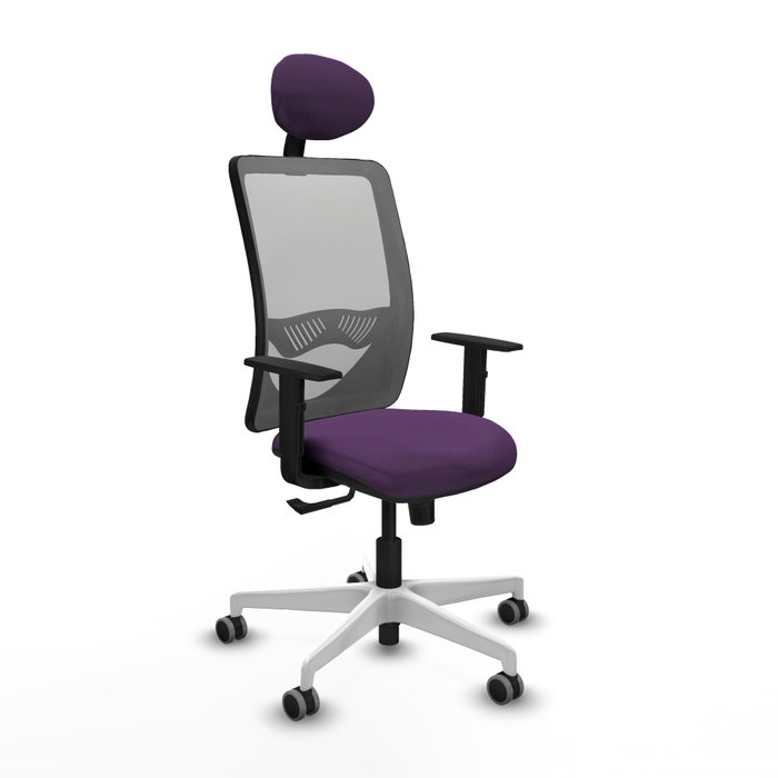 PIQUERAS Y CRESPO Silla de oficina Zulema con mecanismo Sincro, Morado y Gris PIQUERAS Y CRESPO Silla de oficina Zulema con mecanismo Sincro, Morado y Gris