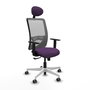 PIQUERAS Y CRESPO Silla de oficina Zulema con mecanismo Sincro, Morado y Gris