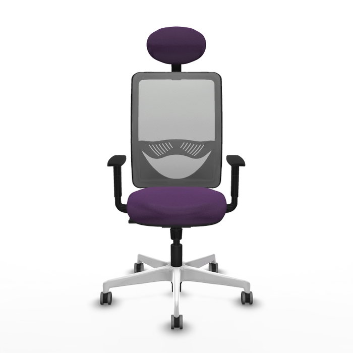 PIQUERAS Y CRESPO Silla de oficina Zulema con mecanismo Sincro, Morado y Gris PIQUERAS Y CRESPO Silla de oficina Zulema con mecanismo Sincro, Morado y Gris