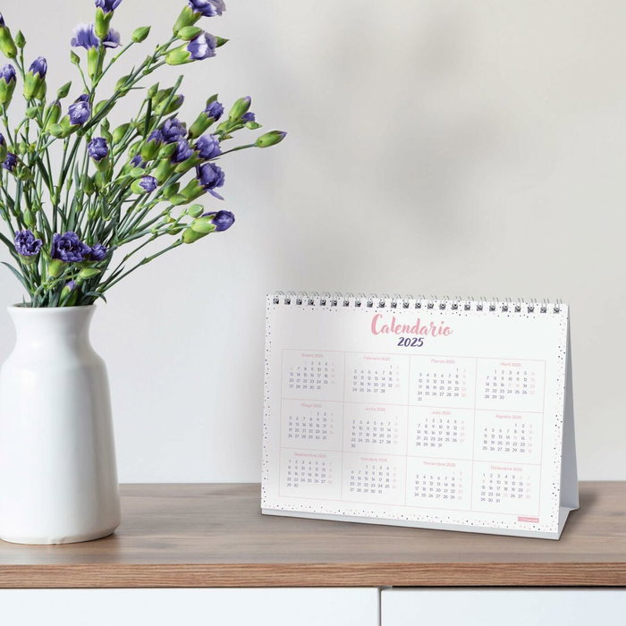 Finocam Calendario de Sobremesa Chic Morado 2025 210x150 mm S-210x150 mm