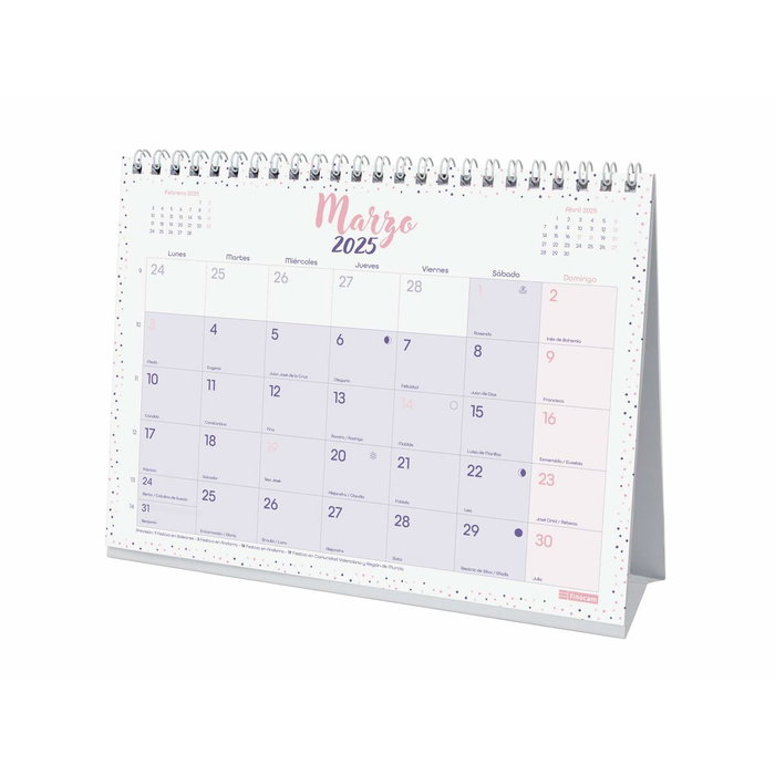 Finocam Calendario de Sobremesa Chic Morado 2025 210x150 mm S-210x150 mm
