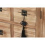 DKD Home Decor Mueble TV Masako Oriental Natural Negro