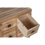 DKD Home Decor Mueble TV Masako Oriental Natural Negro