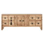 DKD Home Decor Mueble TV Masako Oriental Natural Negro