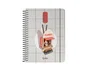 Liderpapel Agenda Escolar Fantasy F 26-27, Día Página, Tamaño A6+, Interior Bilingüe Español/Inglés, Espiral, Papel FSC 80g, con Gomilla y Pegatinas