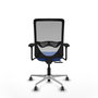 PIQUERAS Y CRESPO Silla de oficina Zulema con mecanismo Sincro/Traslack, Azul y Gris
