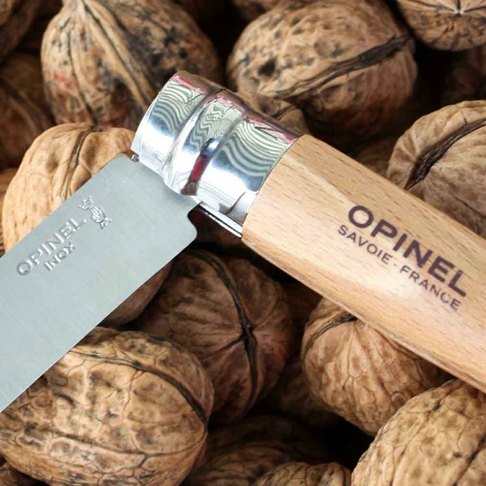 Opinel Navaja de acero inoxidable nº 6 con hoja de 7 cm
