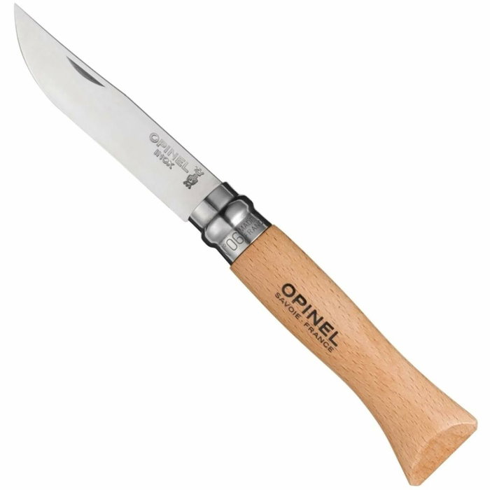 Opinel Navaja de acero inoxidable nº 6 con hoja de 7 cm