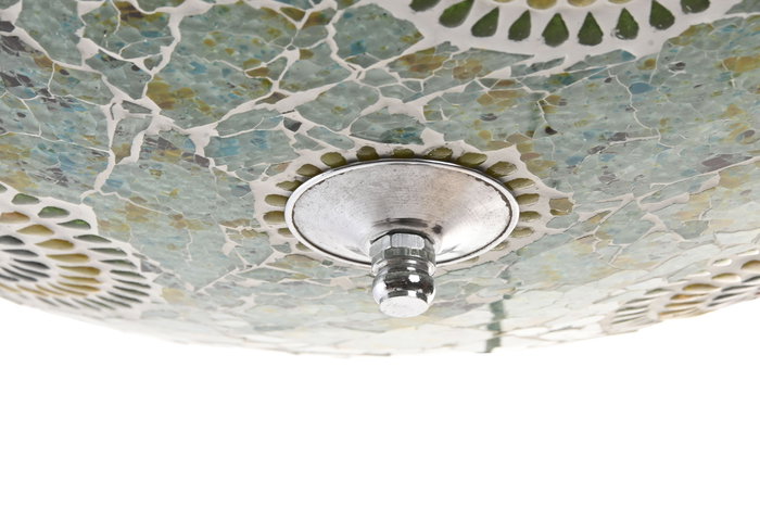 DKD Home Decor Lámpara de Cristal Multicolor 38x38x14 cm para Techo o Pared
