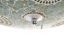 DKD Home Decor Lámpara de Cristal Multicolor 38x38x14 cm para Techo o Pared
