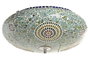 DKD Home Decor Lámpara de Cristal Multicolor 38x38x14 cm para Techo o Pared