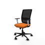 PIQUERAS Y CRESPO Silla de oficina Haches Naranja y Negro