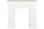 DKD Home Decor Frontal Chimenea Abeto MDF Blanco