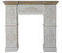 DKD Home Decor Frontal Chimenea Abeto MDF Blanco