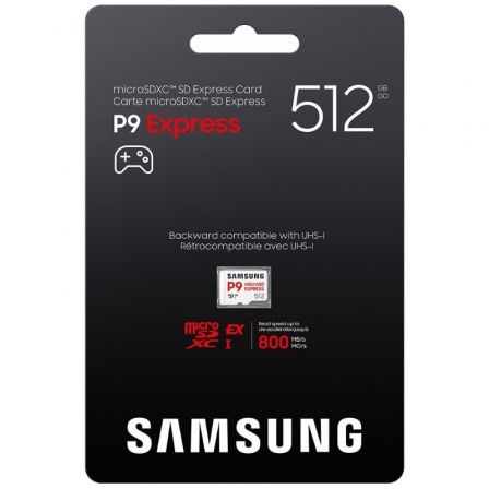 Samsung P9 Express 512GB microSD XC Clase 10 800MBs Tarjeta Memoria PCIe UHS-I V30 A1 Samsung P9 Express 512GB microSD XC Clase 10 800MBs Tarjeta Memoria PCIe UHS-I V30 A1