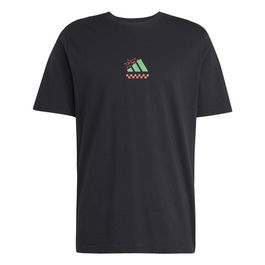 Camiseta de Manga Corta Hombre Adidas Pizza Negro 15-16 Años