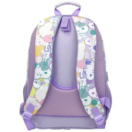 CYP BRANDS Mochila Snoopy 42cm adaptable con 3 compartimentos y tirantes acolchados para uso diario