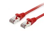 Equip 605524 Cable de Red Ethernet RJ45 Cat6 S/FTP Apantallado Gigabit 5m, PoE+, Libre de Halógenos, Color Rojo, Conector Macho Derecho