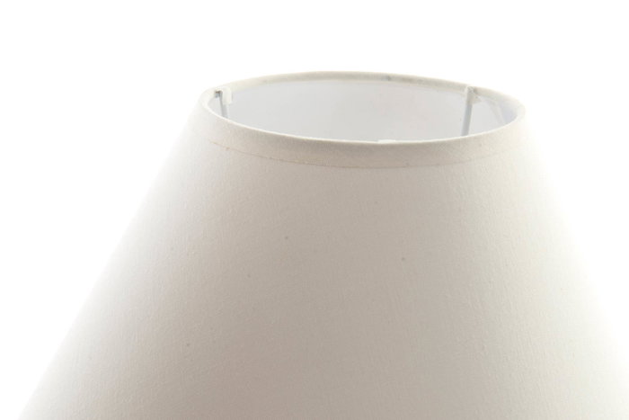 DKD Home Decor Lampara Sobremesa Crema Blanco 25 x 45 x 25 cm (12 Unidades)