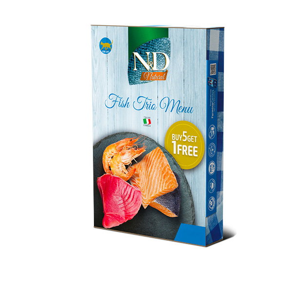 Farmina N&D Cat Natural Fish Trio Menu 6x70g