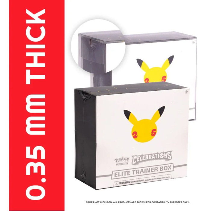 Caja de PET pack de 5 Protector para Booster Boxes / Elite Trainer Boxes Ver. 2