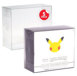 Caja de PET pack de 5 Protector para Booster Boxes / Elite Trainer Boxes Ver. 2